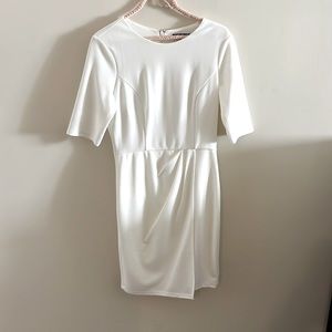 White mini graduation / bridal shower dress, Size Medium